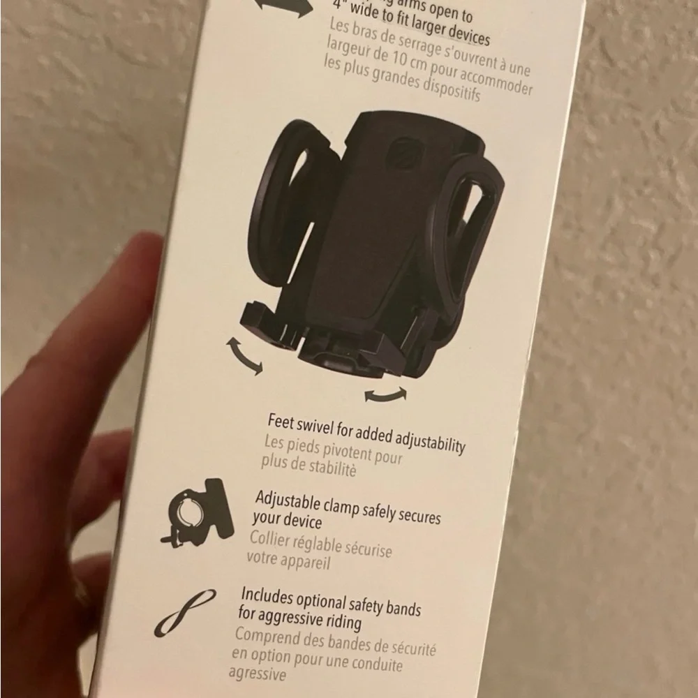 Scosche Black Bike Mount for Mobile Devices OPENED BOX! LOOKS GREAT!!